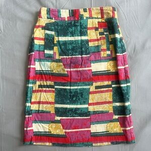 Dolce Vita Sorbet Colorful Geometric Patterned Skirt